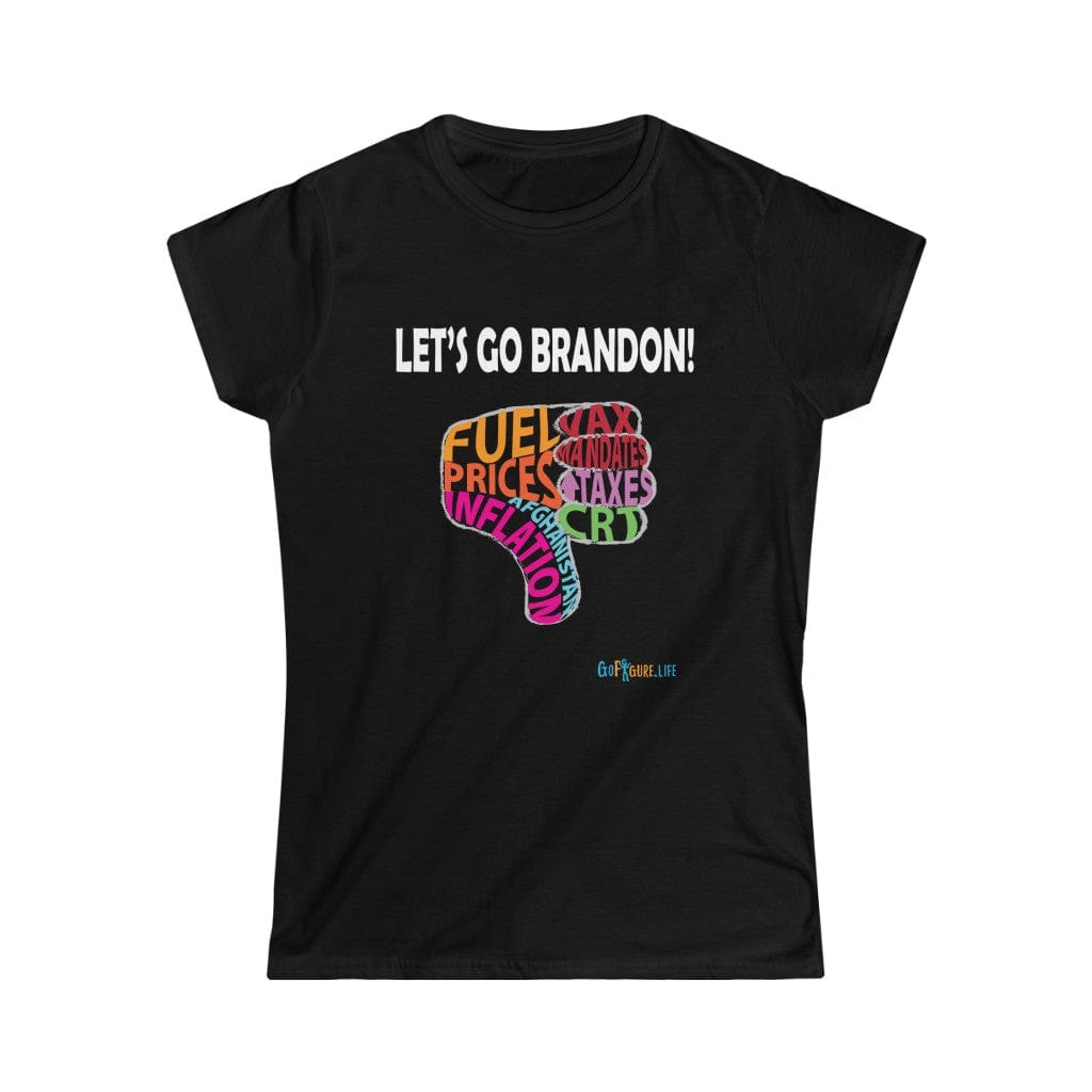 Printify T-Shirt Black / S Women's -Brandon Thumbs Down