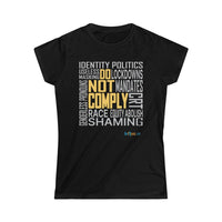 Thumbnail for Printify T-Shirt Black / S Women's -Do Not Comply