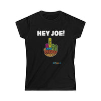 Thumbnail for Printify T-Shirt Black / S Women's - Hey Joe Middle Finger