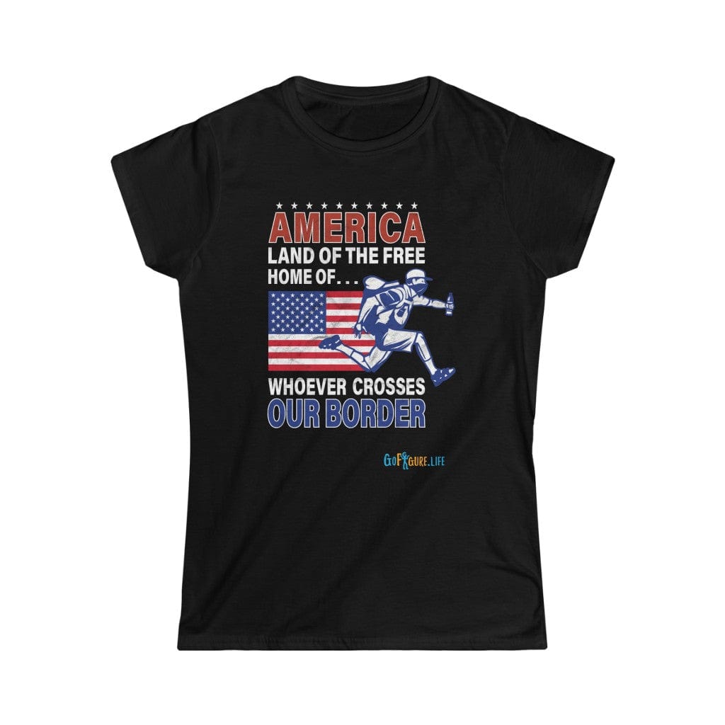 Printify T-Shirt Black / S Women's - Land of the Free