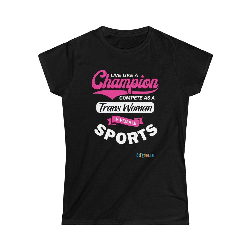 Printify T-Shirt Black / S Women's - Live Like a Champion 2