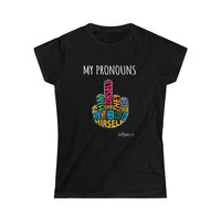 Thumbnail for Printify T-Shirt Black / S Women's - My Pronouns