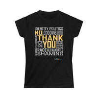 Thumbnail for Printify T-Shirt Black / S Women's - No Thank You