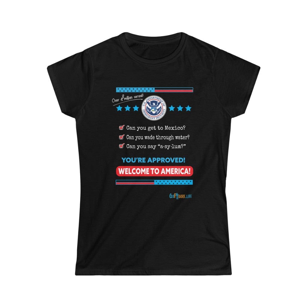 Printify T-Shirt Black / S Women's - Welcome to America
