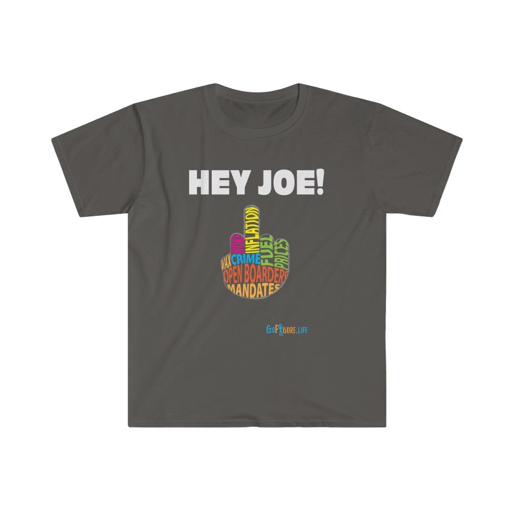 Printify T-Shirt Charcoal / S Hey Joe Middle Finger
