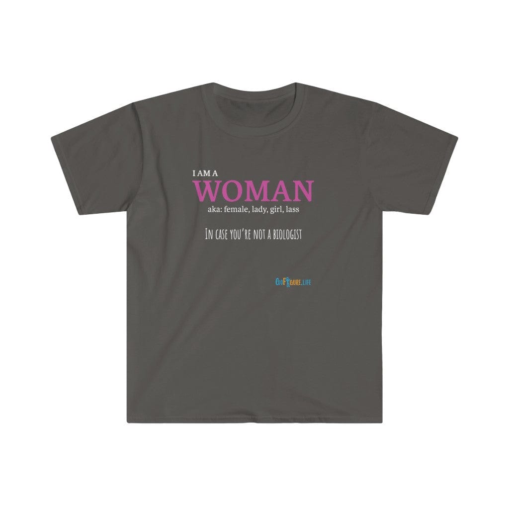 Printify T-Shirt Charcoal / S I am a Woman - simple