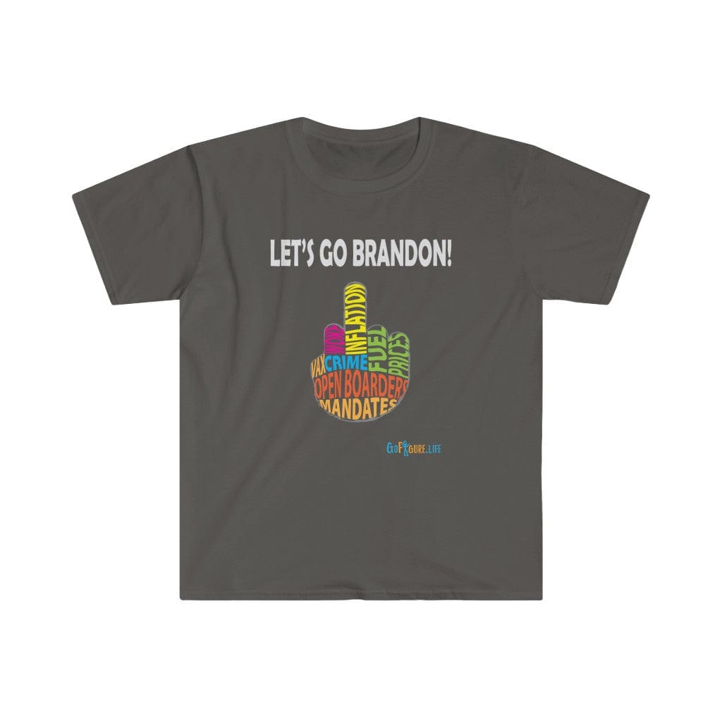 Printify T-Shirt Charcoal / S Let’s go Brandon!