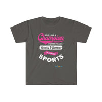 Thumbnail for Printify T-Shirt Charcoal / S Live Like a Champion 2