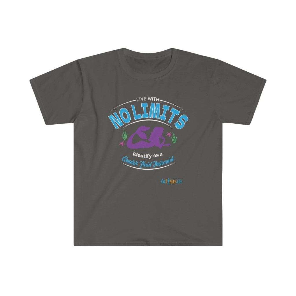 Printify T-Shirt Charcoal / S No Limits Mermaid