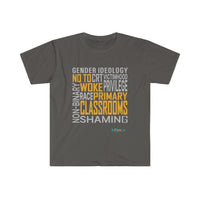 Thumbnail for Printify T-Shirt Charcoal / S NO to Woke Classrooms
