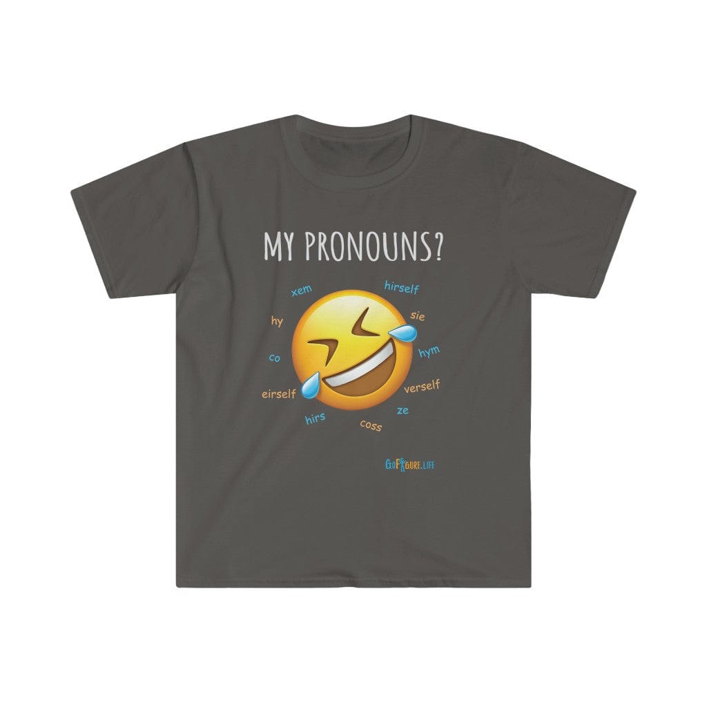Printify T-Shirt Charcoal / S Pronouns are Funny