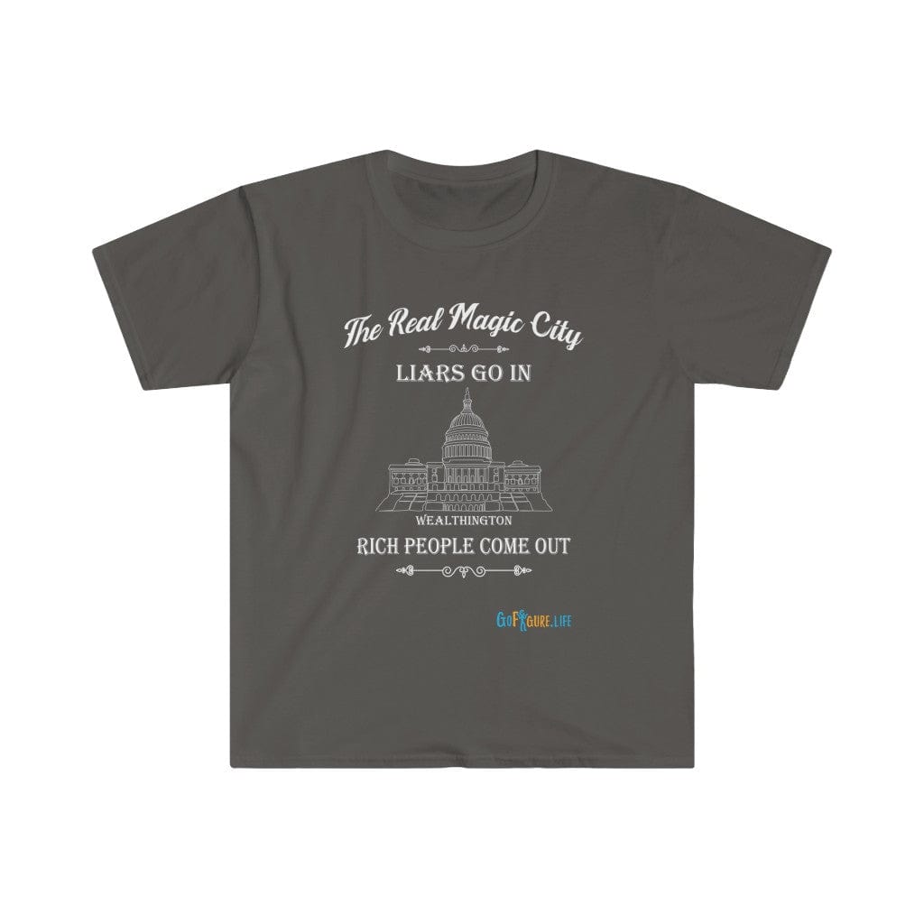 Printify T-Shirt Charcoal / S The Real Magic City