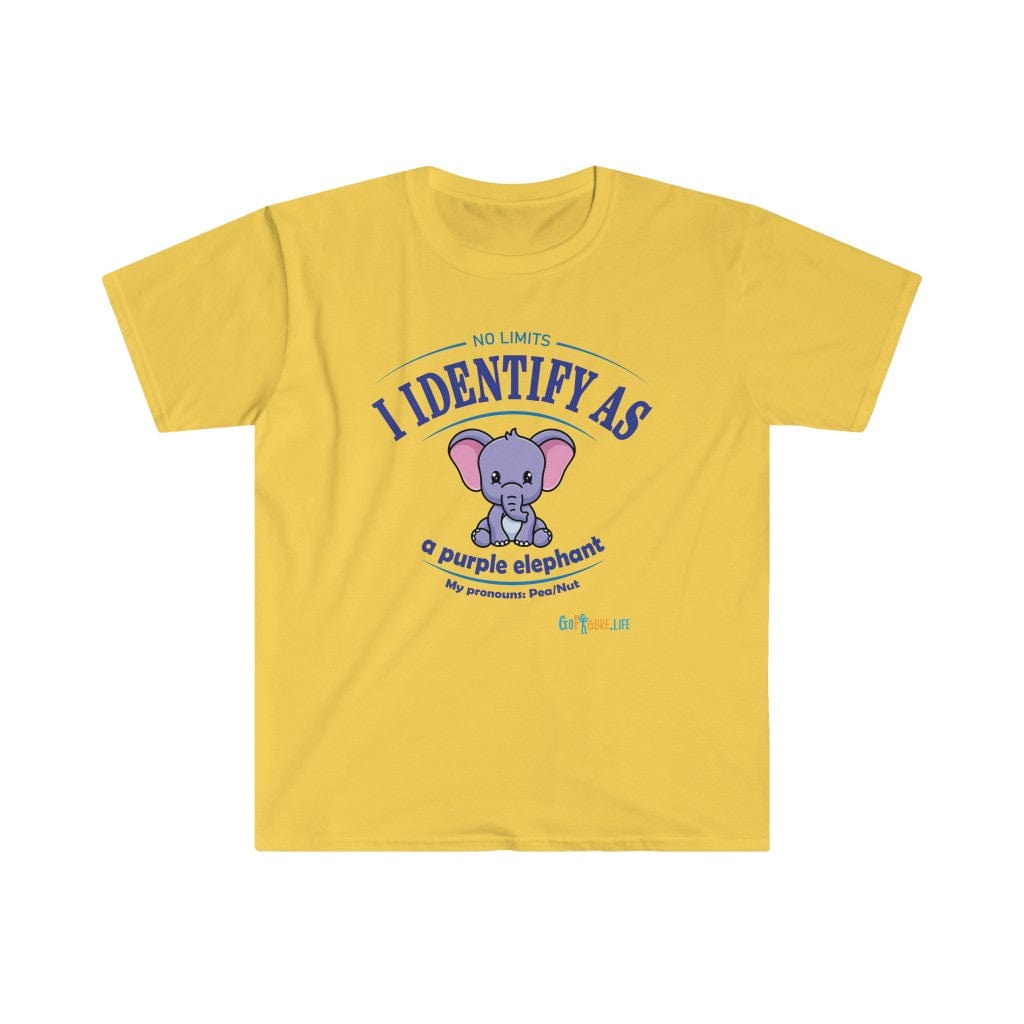 Printify T-Shirt Daisy / S Identify as a Purple Elephant!