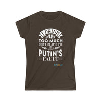 Thumbnail for Printify T-Shirt Dark Chocolate / XL Putin's Fault
