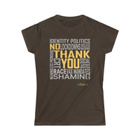 Thumbnail for Printify T-Shirt Dark Chocolate / XL Women's - No Thank You