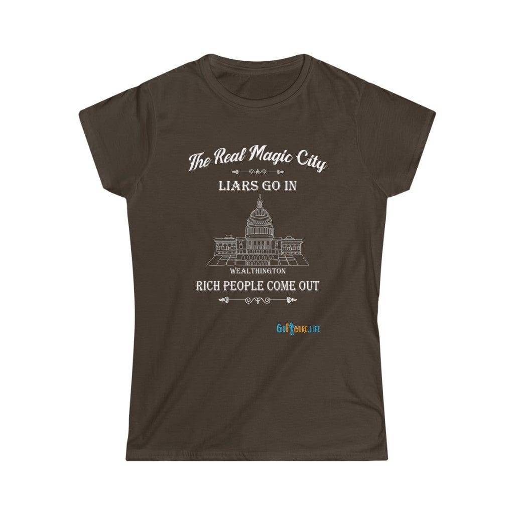 Printify T-Shirt Dark Chocolate / XL Women's - The Real Magic City