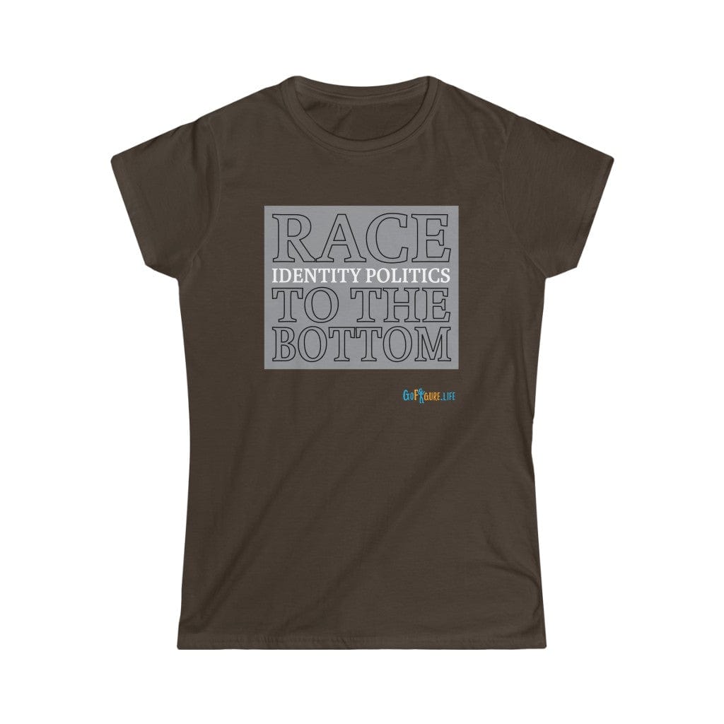 Printify T-Shirt Dark Chocolate / XL Womens - Race to the Bottom