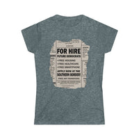 Thumbnail for Printify T-Shirt Dark Heather / L Women's - Democrats for Hire