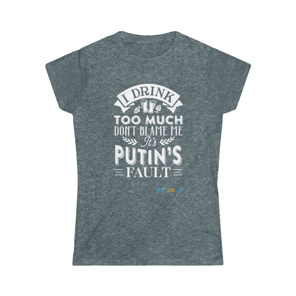 Printify T-Shirt Dark Heather / S Putin's Fault