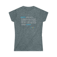 Thumbnail for Printify T-Shirt Dark Heather / S Women's -Equity Defined