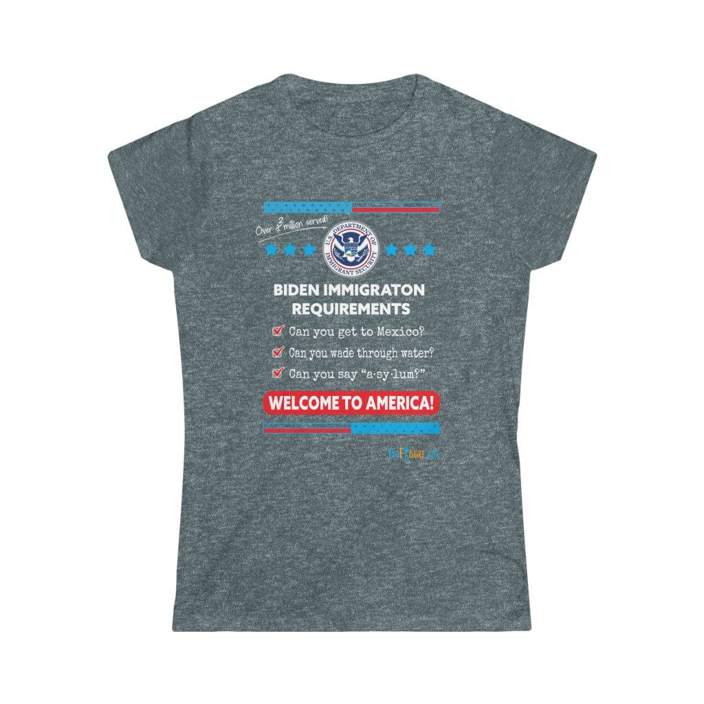 Printify T-Shirt Dark Heather / S Women's - Immigration Requirements