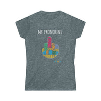 Thumbnail for Printify T-Shirt Dark Heather / S Women's - My Pronouns