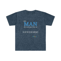 Thumbnail for Printify T-Shirt Heather Navy / L I am a Man