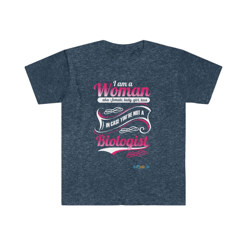 Printify T-Shirt Heather Navy / L I am a Woman - fancy