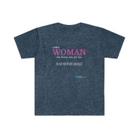 Thumbnail for Printify T-Shirt Heather Navy / S I am a Woman - simple