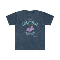 Thumbnail for Printify T-Shirt Heather Navy / S Identify as a flying Hippo!