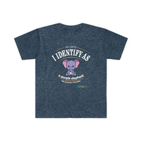 Thumbnail for Printify T-Shirt Heather Navy / S Identify as a Purple Elephant!