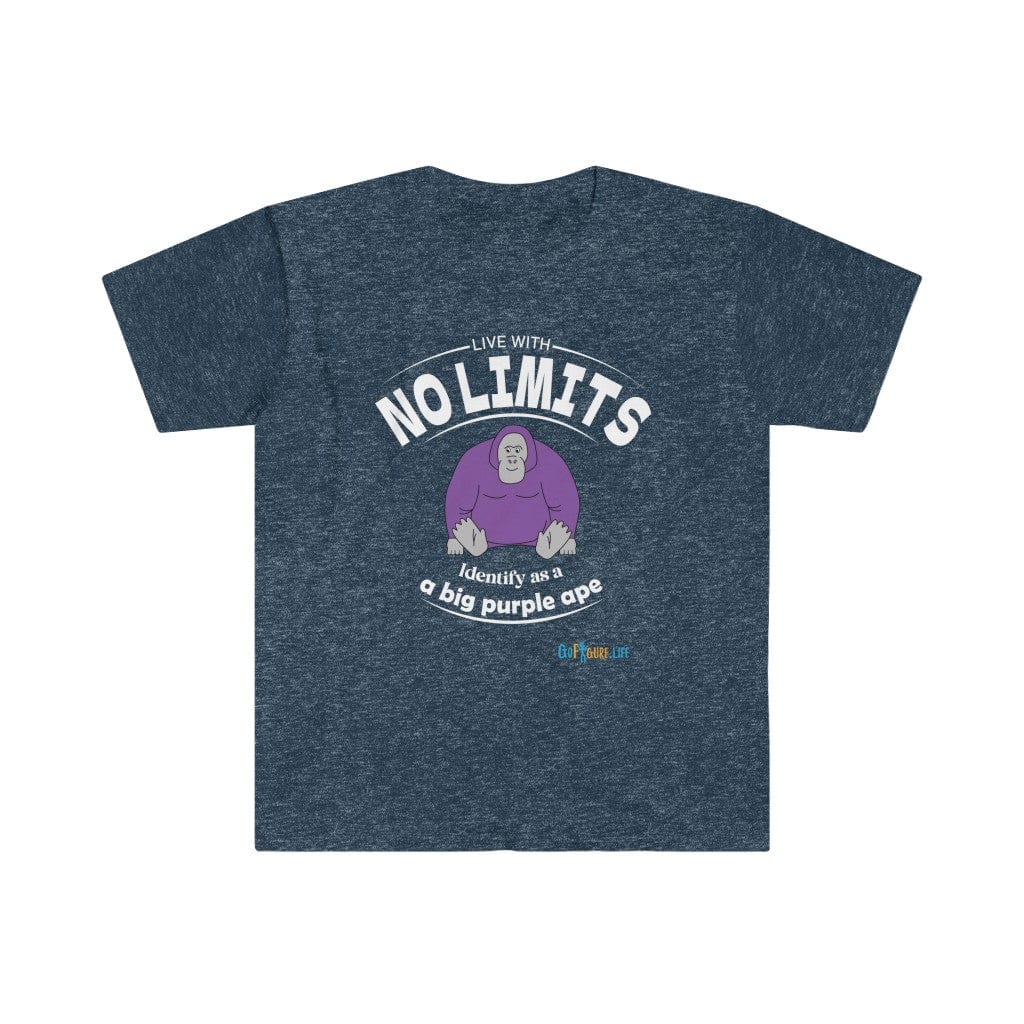 Printify T-Shirt Heather Navy / S Identify Purple Ape