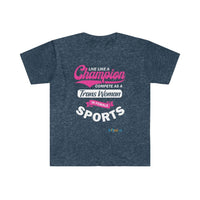 Thumbnail for Printify T-Shirt Heather Navy / S Live Like a Champion 2