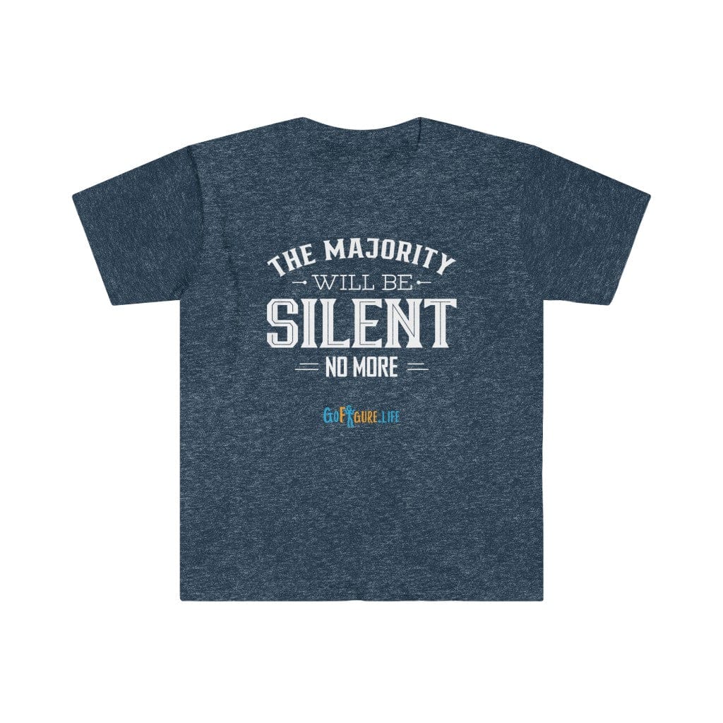 Printify T-Shirt Heather Navy / S Silent No More