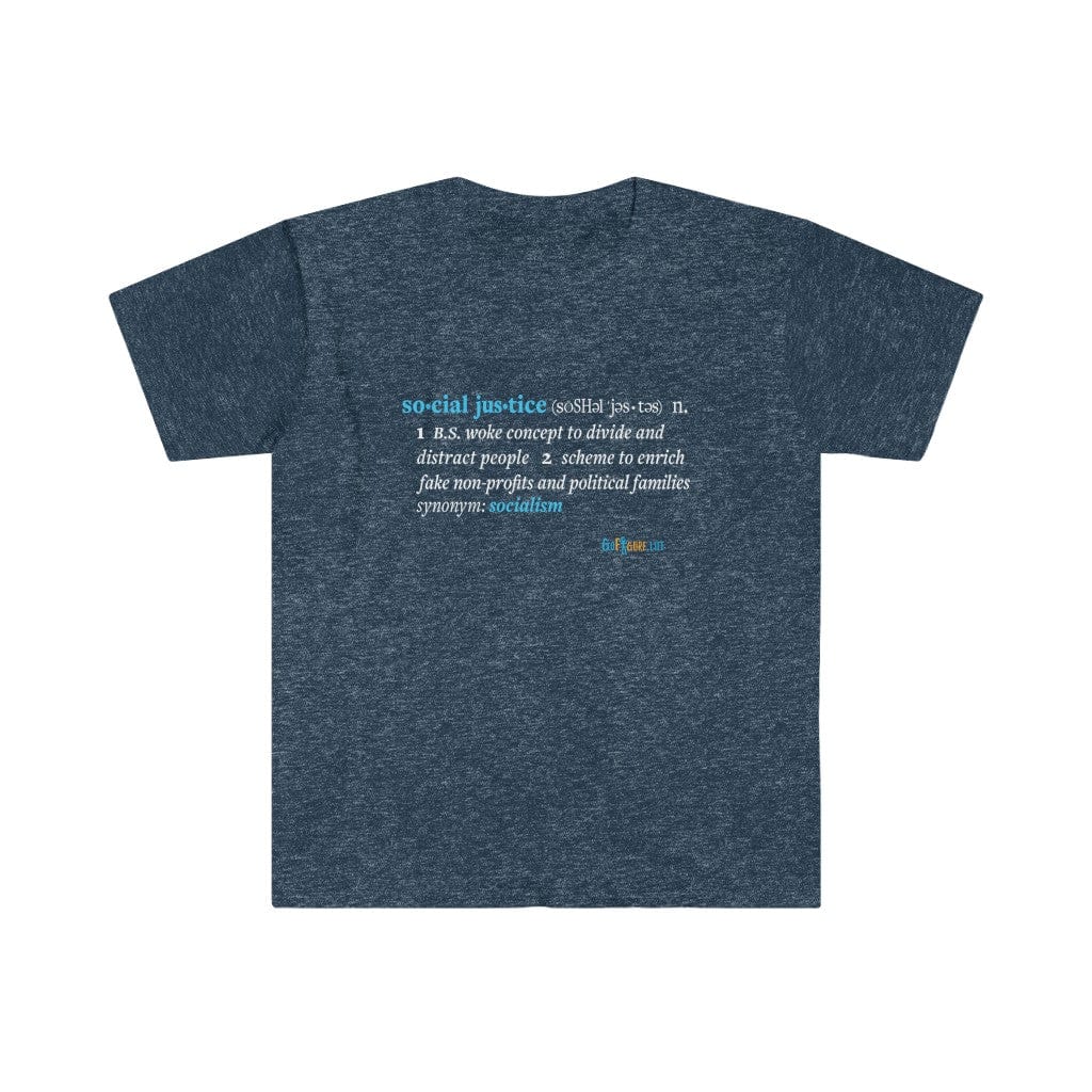 Printify T-Shirt Heather Navy / S Social Justice