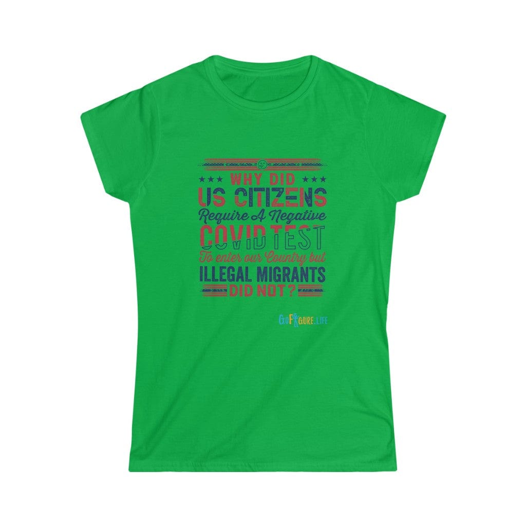 Printify T-Shirt Irish Green / L Women's - COVID Hypocrites