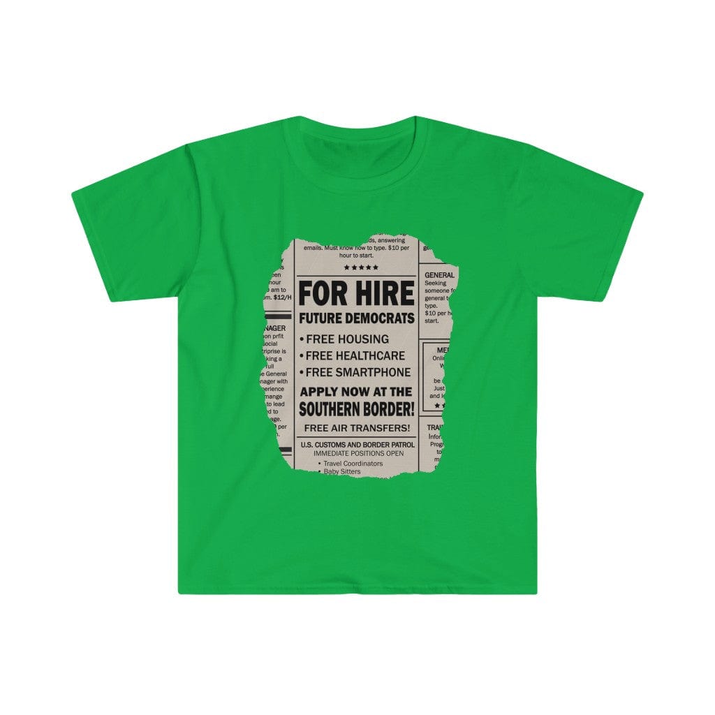 Printify T-Shirt Irish Green / S Democrats for Hire