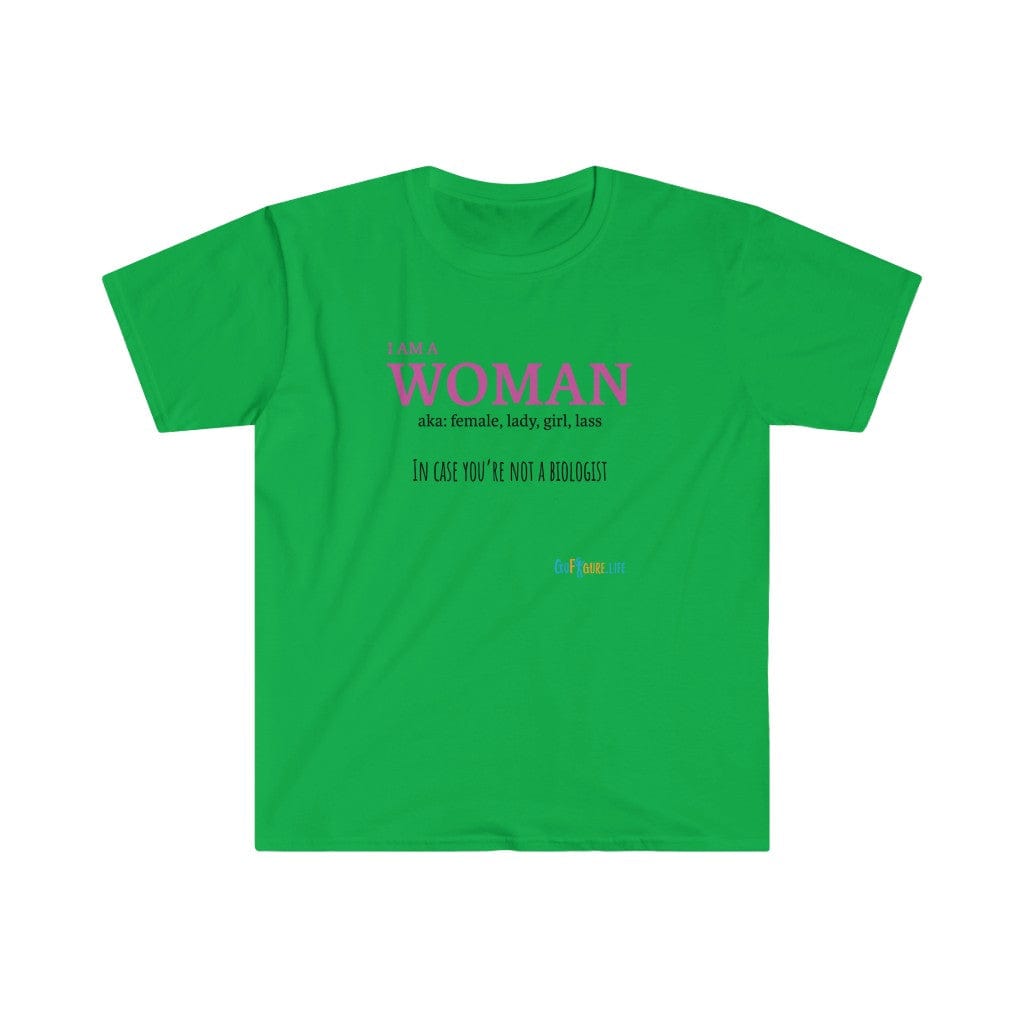 Printify T-Shirt Irish Green / S I am a Woman - simple
