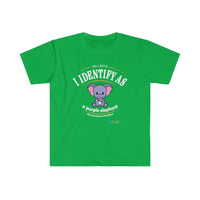 Thumbnail for Printify T-Shirt Irish Green / S Identify as a Purple Elephant!