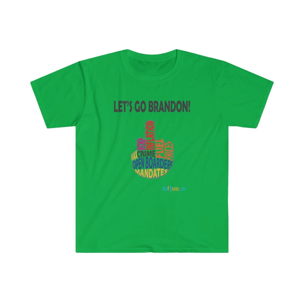 Printify T-Shirt Irish Green / S Let’s go Brandon!