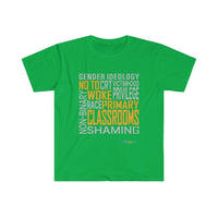 Thumbnail for Printify T-Shirt Irish Green / S NO to Woke Classrooms
