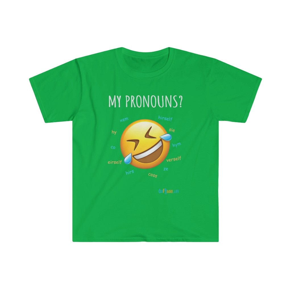 Printify T-Shirt Irish Green / S Pronouns are Funny