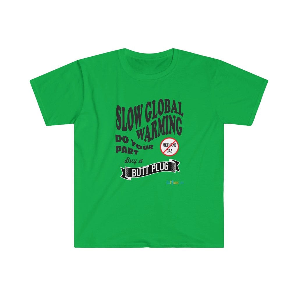 Printify T-Shirt Irish Green / S Stop Global Warming