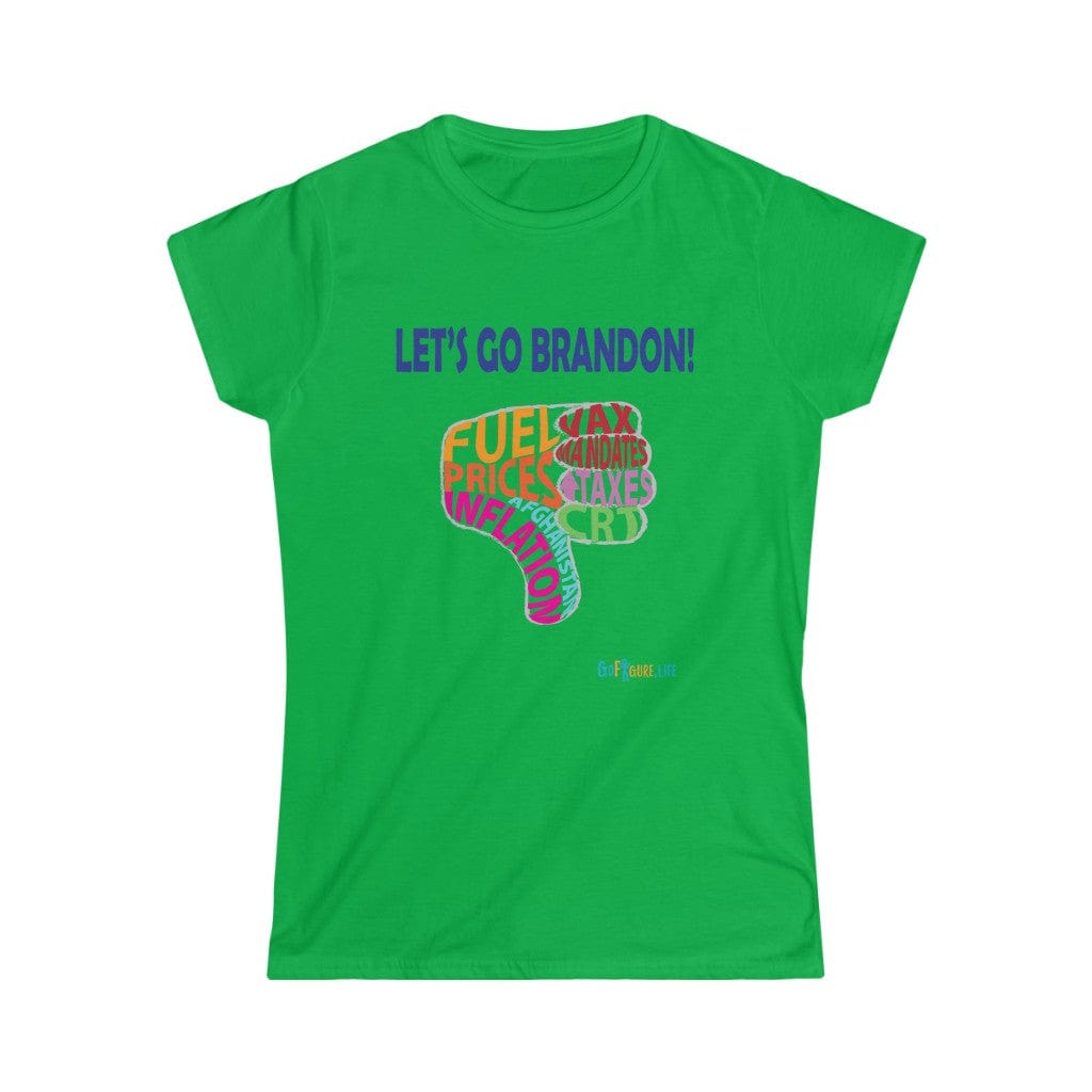 Printify T-Shirt Irish Green / S Women's -Brandon Thumbs Down