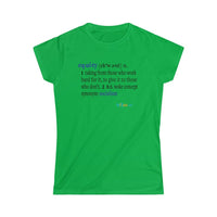 Thumbnail for Printify T-Shirt Irish Green / S Women's -Equity Defined