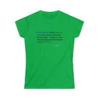 Thumbnail for Printify T-Shirt Irish Green / S Women's - Social Justice