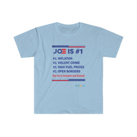 Thumbnail for Printify T-Shirt Light Blue / S Joe is #1