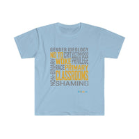 Thumbnail for Printify T-Shirt Light Blue / S NO to Woke Classrooms
