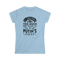 Thumbnail for Printify T-Shirt Light Blue / S Putin's Fault
