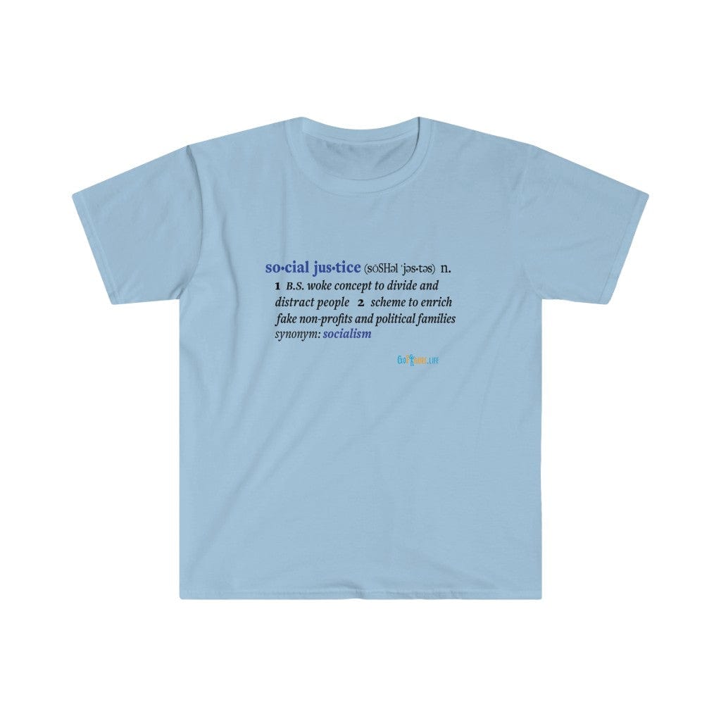 Printify T-Shirt Light Blue / S Social Justice